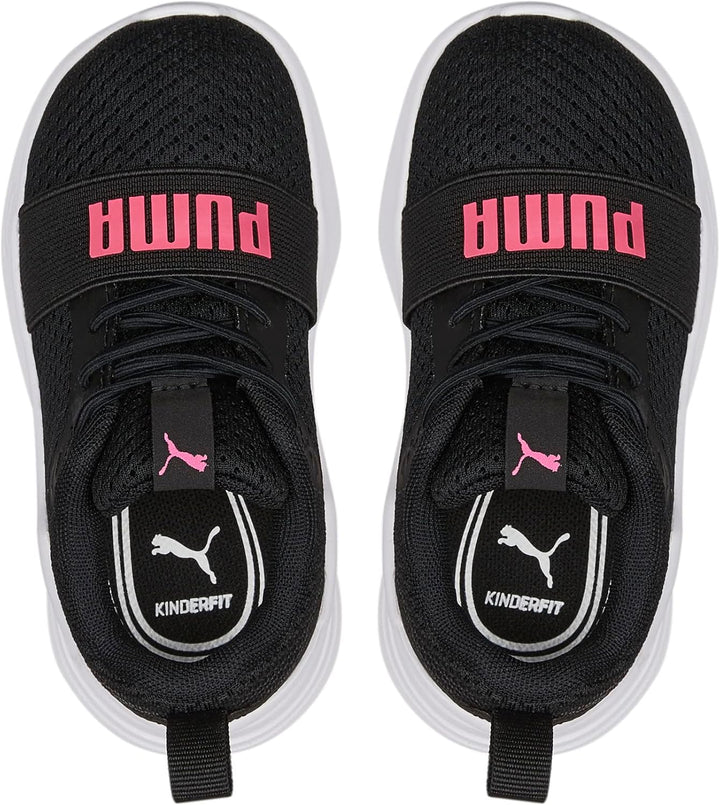 PUMA Unisex Baby Wired Run Ac Inf Sneaker 20 EU Puma Black Sunset Pink, 20 EU Puma Black Sunset Pink