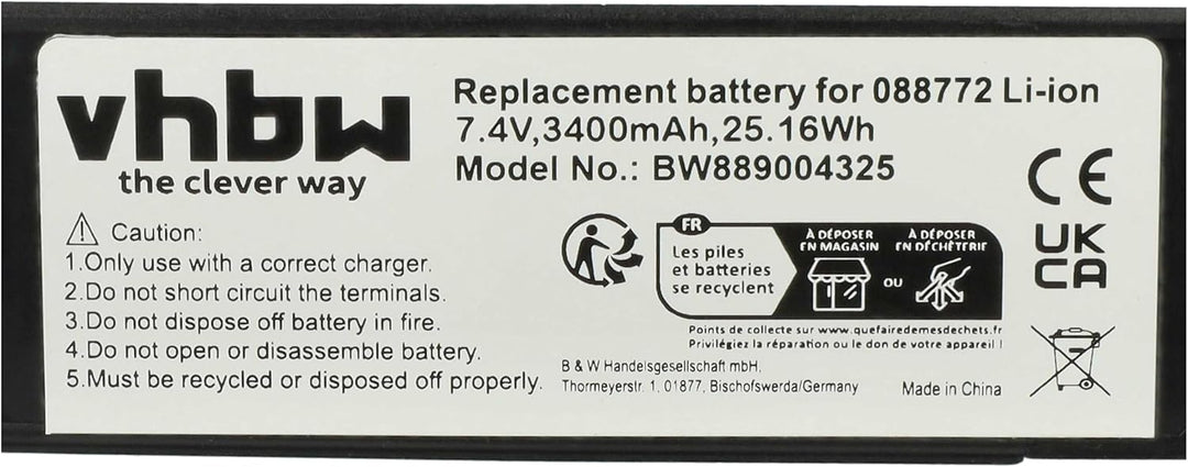 vhbw Akku kompatibel mit Bose SoundLink Mini 2 Lautsprecher Boxen Speaker - Inkl. Leiterplatte (3400