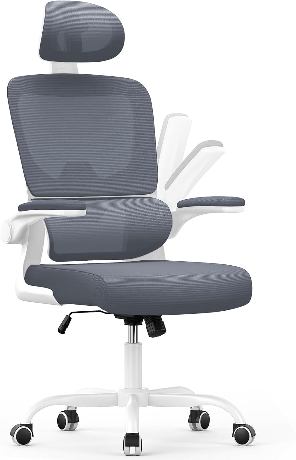 naspaluro Bürostuhl Ergonomischer, Schreibtischstuhl mit Hochklappbaren Armlehnen, Dynamischer Lordo
