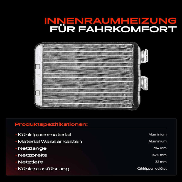 Frankberg Wärmetauscher Innenraumheizung Kompatibel mit 3er E46 1998-2005 3er Compact E46 2001-2005