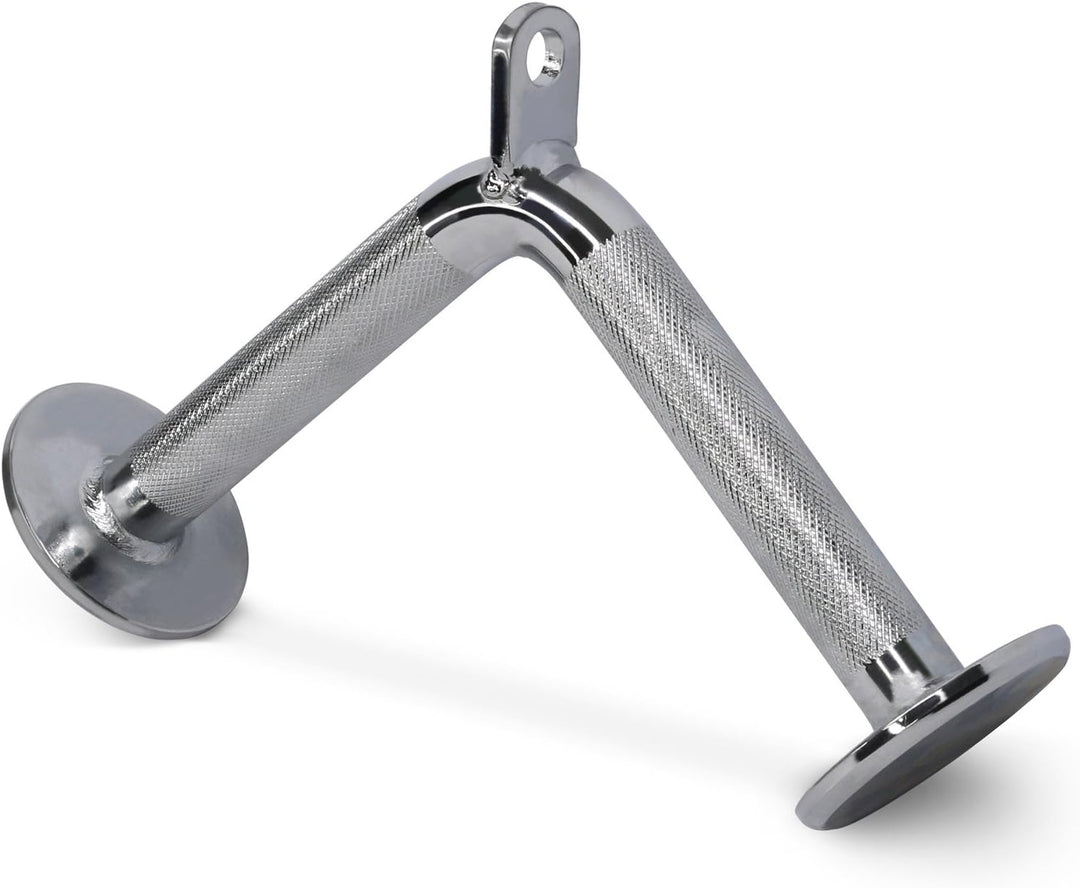 Yes4All LAT-Pull-Down-Kabelaufsatz, Trizeps-Pressstange, V-förmige Stange mit Diamant-Rändelgriff, B