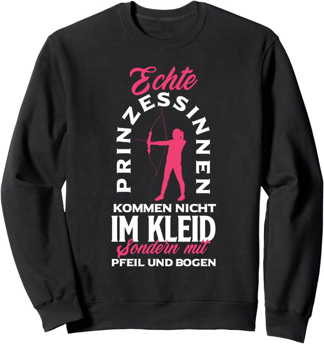 Damen Bogenschützin Pfeil Und Bogen Lustiges Bogenschiessen Sweatshirt