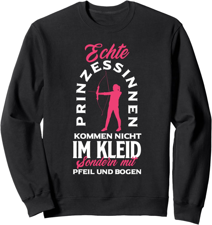 Damen Bogenschützin Pfeil Und Bogen Lustiges Bogenschiessen Sweatshirt