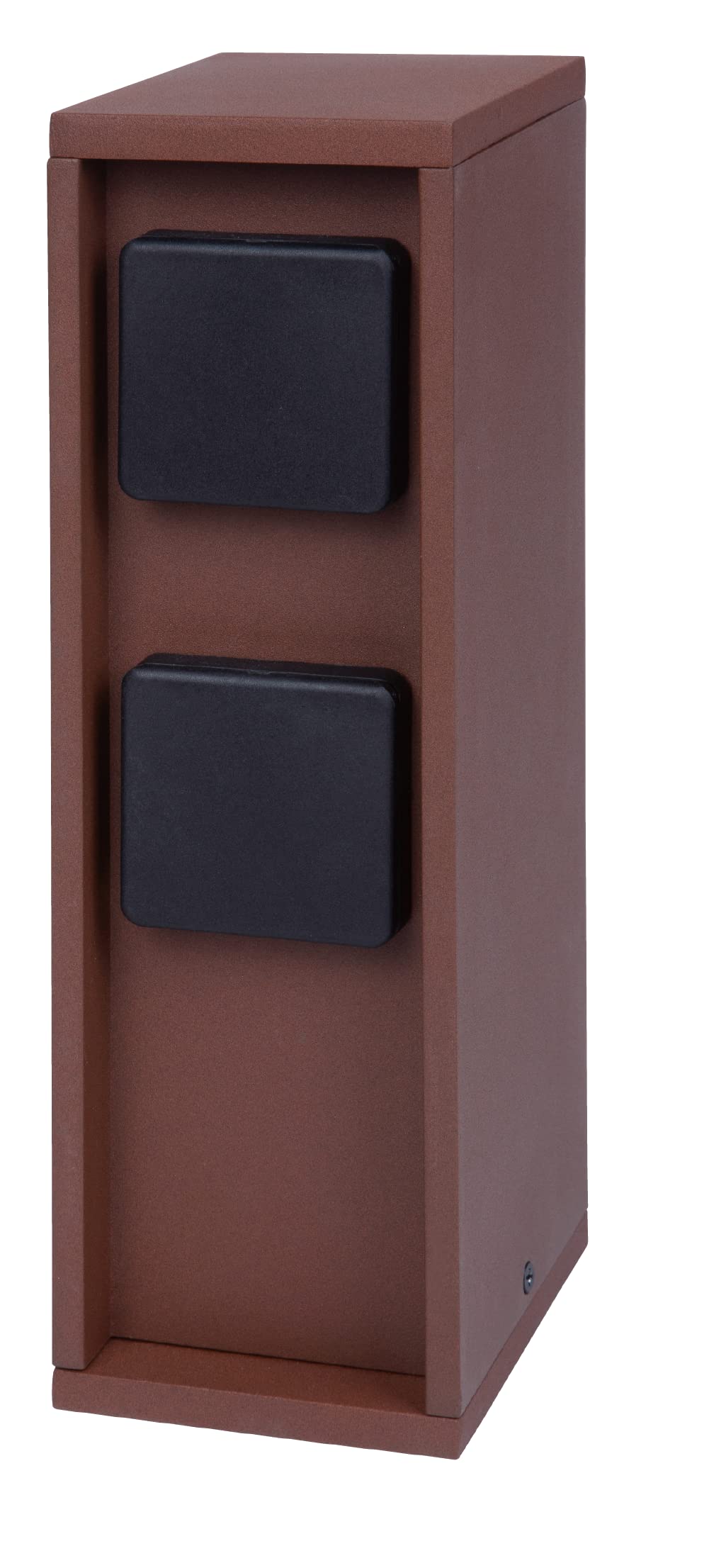 BOLD 19394 Pado Aussen-Steckdose-Garten Steckdosen-Säule mit 4-Fach Stecker in Rost Optik (IP44 Outd