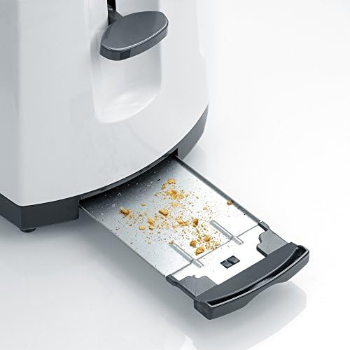 SEVERIN AT 2234 Automatik-Toaster (1.400 W, 2 Langschlitzkammern, Für bis zu 4 Brotscheiben) weiss/g