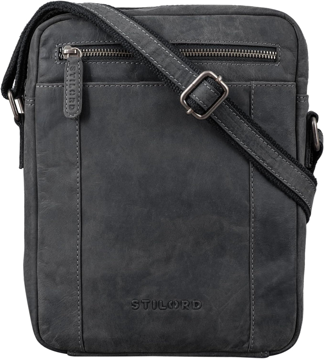 STILORD 'Fox' Herrentasche Leder Vintage Messenger Bag Männer Handtasche klein für 10,1 bis 10,5 Zol