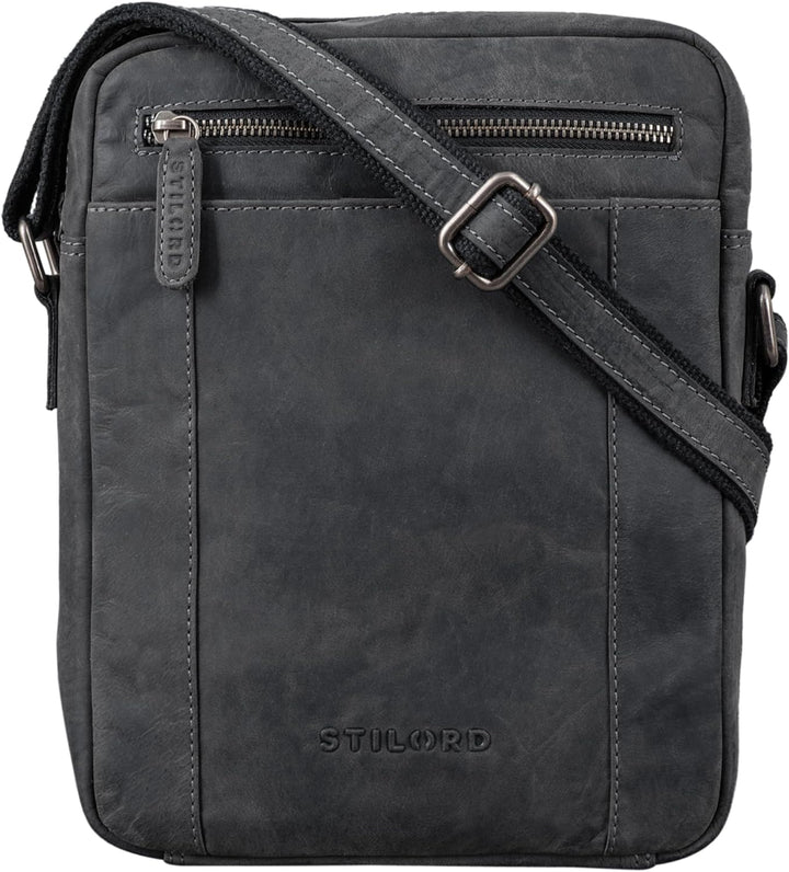 STILORD 'Fox' Herrentasche Leder Vintage Messenger Bag Männer Handtasche klein für 10,1 bis 10,5 Zol