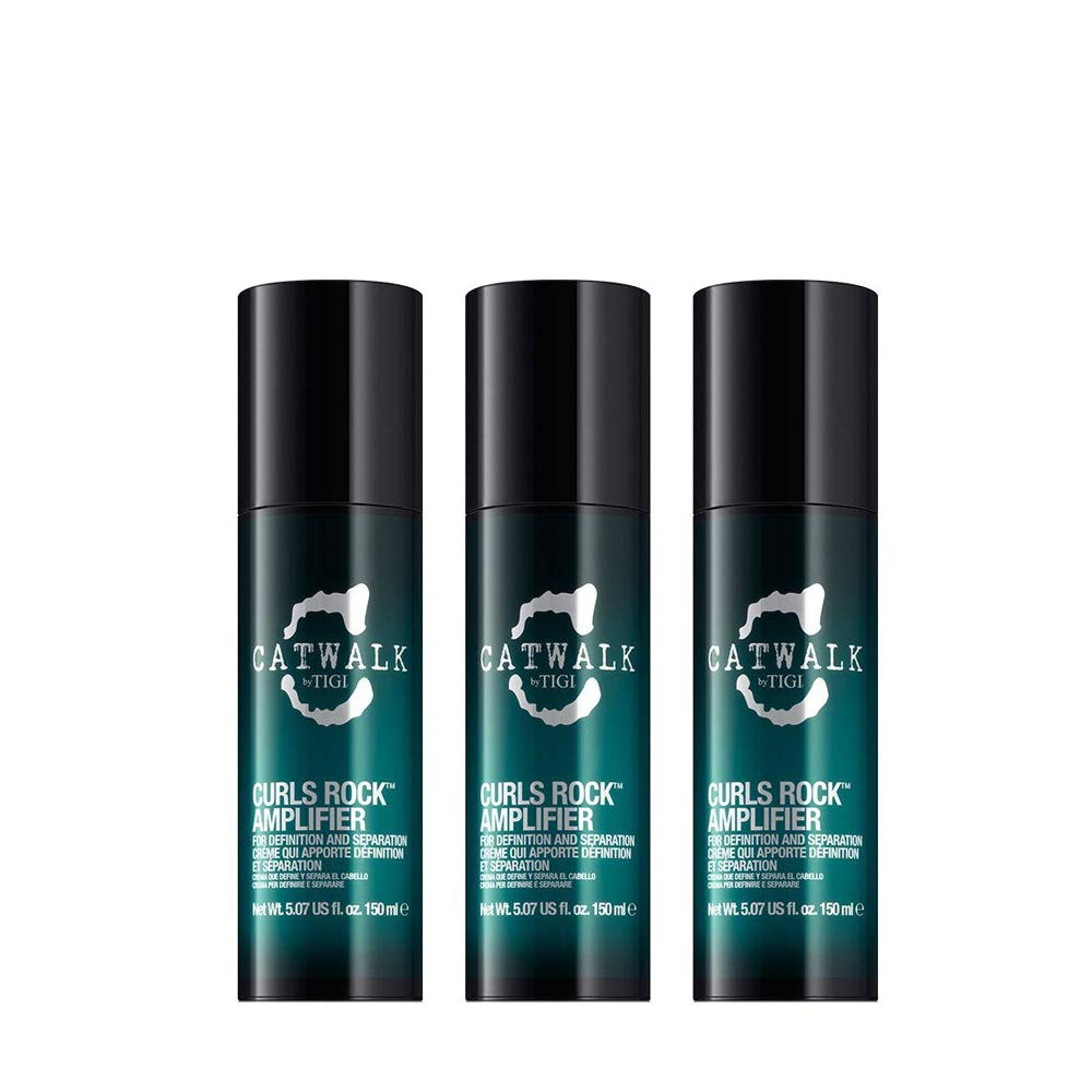 Tigi Catwalk Curlesque Curls Rock Amplifier 3x150ml Unparfümiert 150 ml (3er Pack), Unparfümier