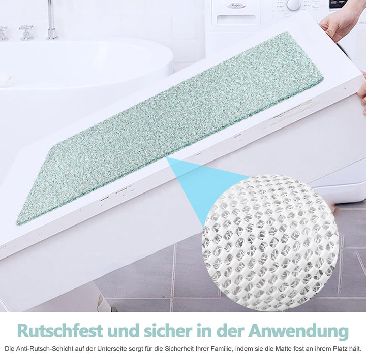 Duschmatte rutschfest, 40 x 100 cm Weich Komfort Sicherheits Badewannenmatte, Antibakterielle Badema