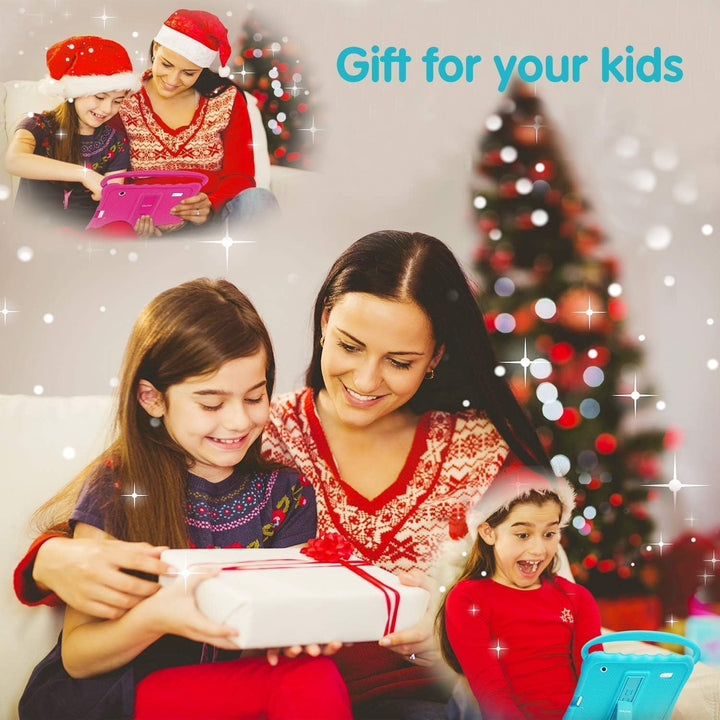 zcobro Kinder Tablet 7 Zoll Kids Tablet für Kinder mit Schutzhülle 2GB+32GB mit Quad Core IPS Dual K