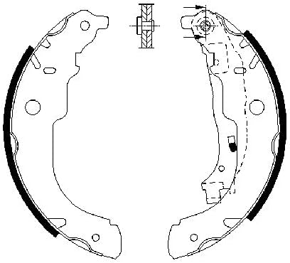 Bosch 986487721 Bremsbacke