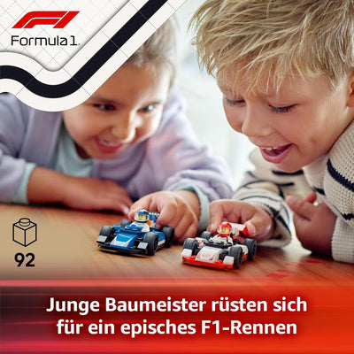 LEGO City F1 Williams Racing und Haas F1 Rennautos - Formel 1 Spielzeug mit baubaren Autos und 2 Ren