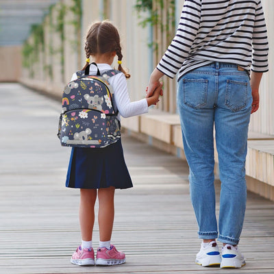 Mnsruu Niedlicher Koala-Wald Tier Kinder Rucksack Kindergarten Schultasche Kind Leichte Büchertasche