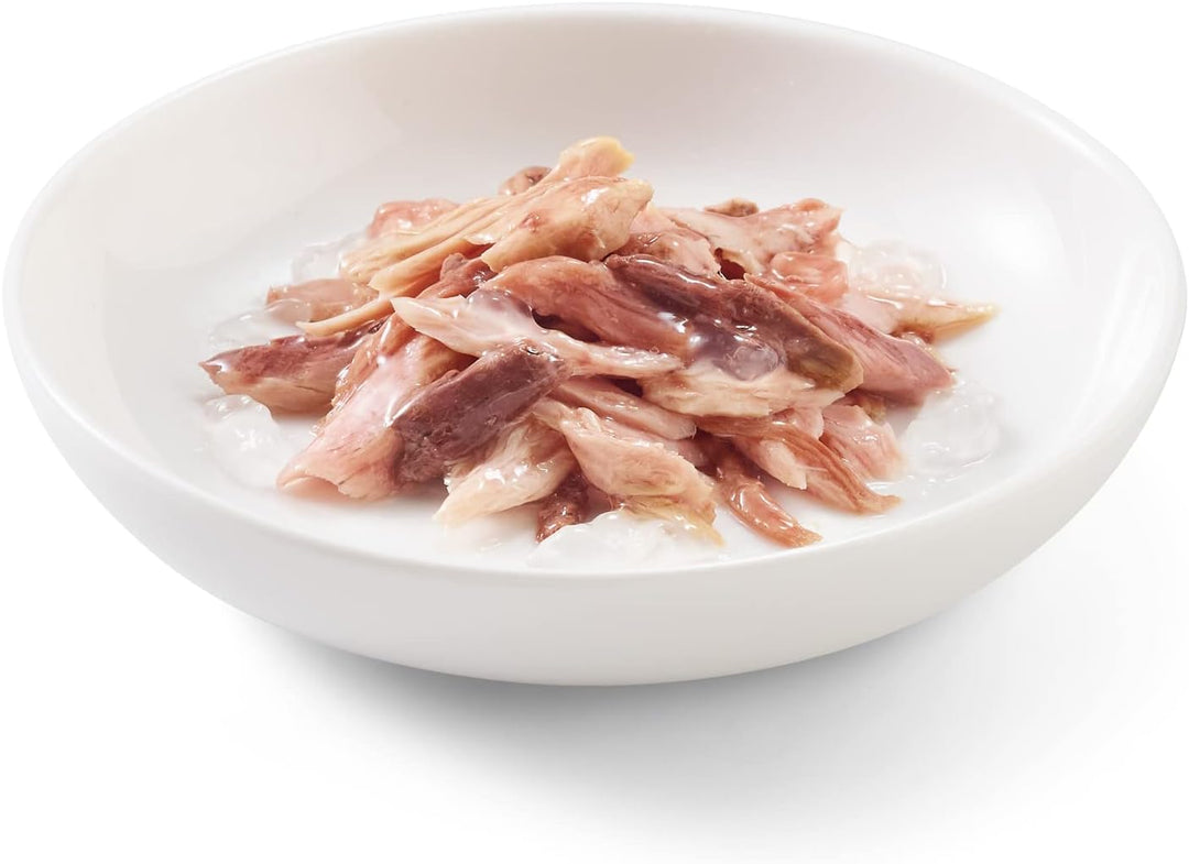 Schesir Cat Jelly Thunfisch mit Rind, Katzenfutter nass in Gelee, 8 x 6 Dosen x 50 g Thunfisch mit R