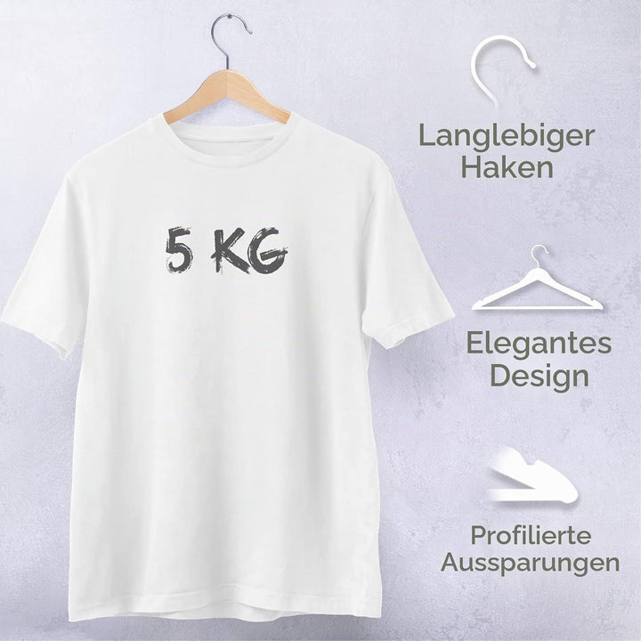 OGIVO Kleiderbügel Holz - 10 Stück - Holzbügel für Ihren Garderobe - Haken um 360° drehbar - Einkerb