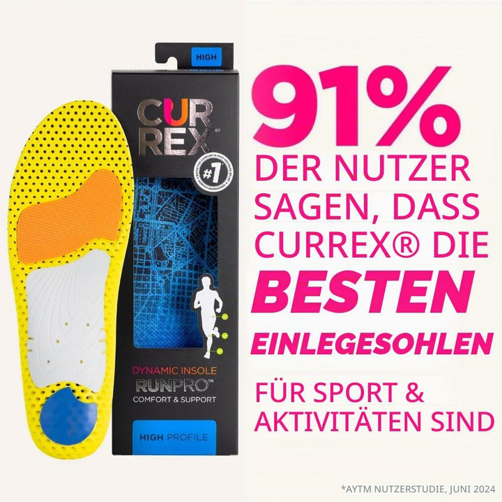 CURREX Einlegesohle RunPro - Einlegesohlen Sport für eine neue Dimension des Laufens. Sport Einleges