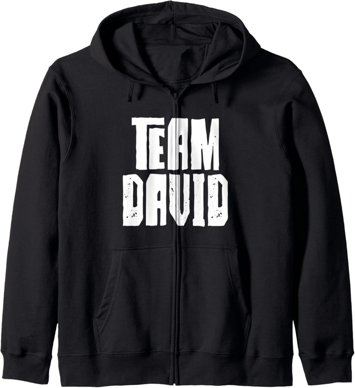 Team David Papa Mama Sohn Ehemann Enkel Sport Gruppenname Kapuzenjacke