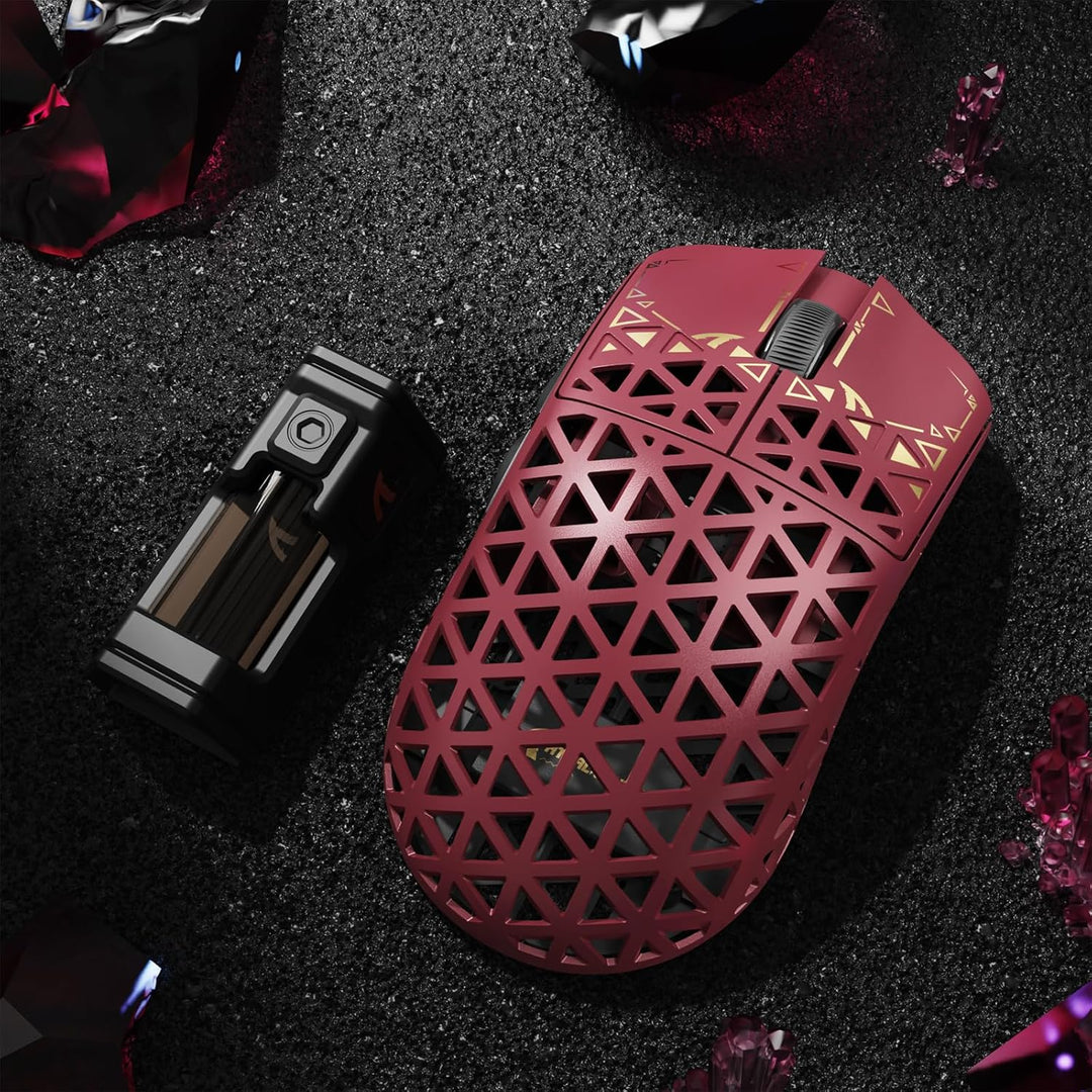 ATTACK SHARK R5 Ultra Carbonfaser HyperSpeed Kabellose Gaming-Maus, 39g ultraleichte Maus, 2,4G/BT/U