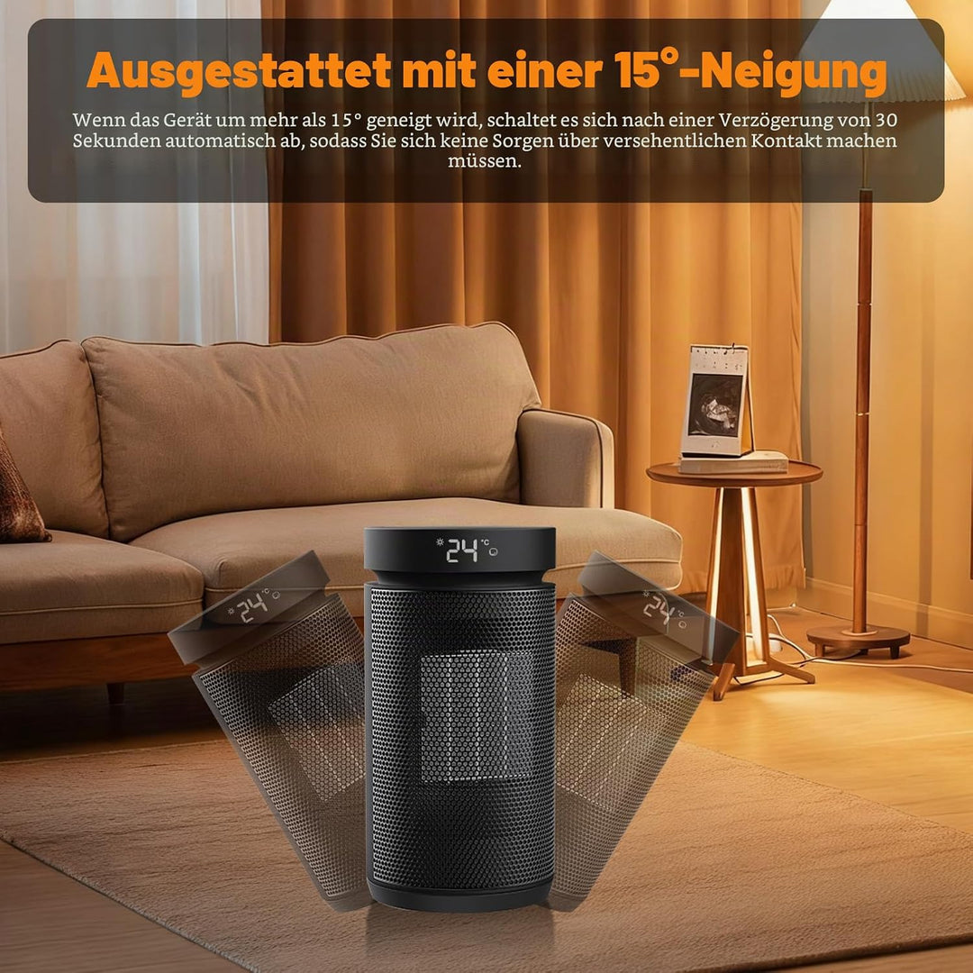 Tischventilator leise, energiesparender Ventilator 8W, 36 Dezibel, | Ventilator mit Fernbedienung, T