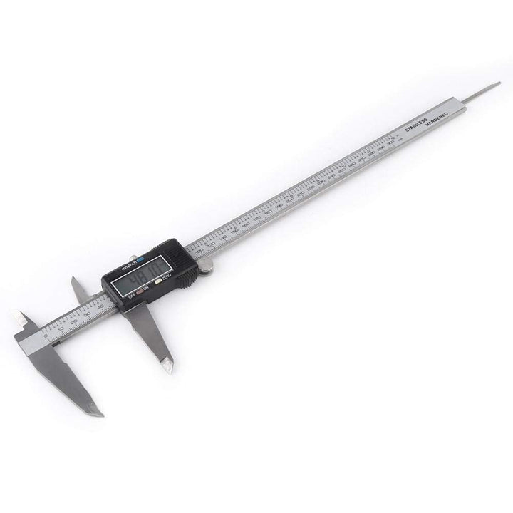 Yosoo - digitaler Vernier-Messschieber mit LCD-Bildschirm, 300 mm, elektronisch, Edelstahl, Metall-O