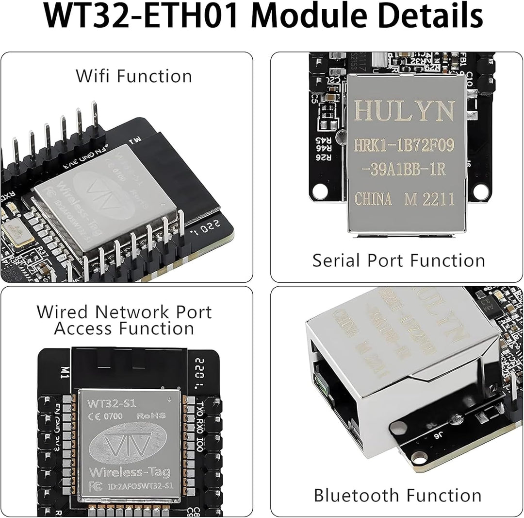 RUIZHI WT32-ETH01 Embedded Serial Port Networking mit ESP-32, MCU Modul ESP Drahtlos Modul mit WiFi
