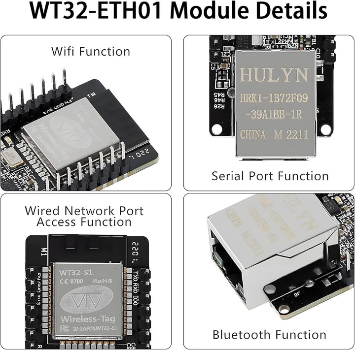 RUIZHI WT32-ETH01 Embedded Serial Port Networking mit ESP-32, MCU Modul ESP Drahtlos Modul mit WiFi