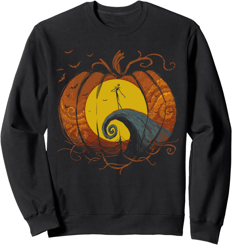 Nightmare Before Christmas Pumpkin King Lament Silhouette Sweatshirt