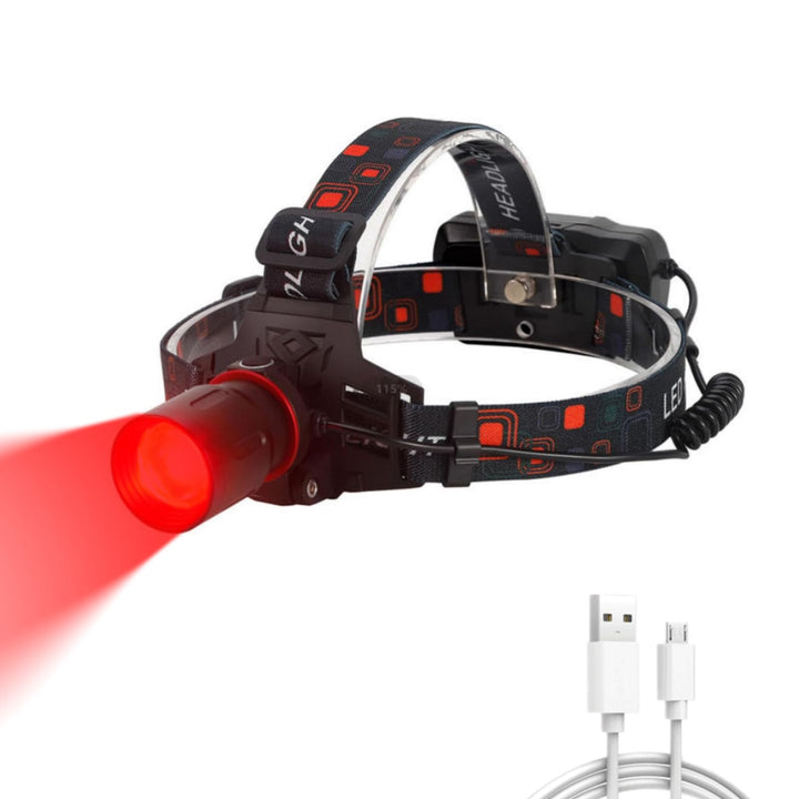 WINDFIRE LED Stirnlampe Wiederaufladbare, 2 in1 Weiss und Rotlicht Superhelle 2000 Lumen Kopflampe,