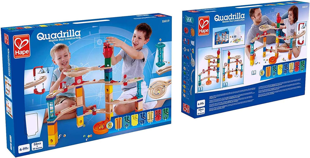 Hape Quadrilla Bau-Set Aus der Burg entkommen aus Holz mit zahllosen Aufbaumöglichkeiten, ab 4 Jahre