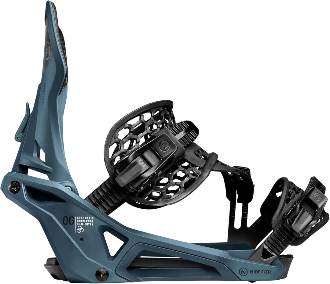 Nidecker Supermatic Snowboard – Universelle, doppelt einsteckbare automatische Bindung – Komfortabel