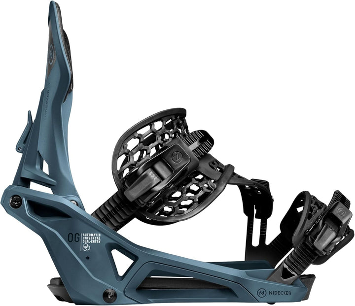 Nidecker Supermatic Snowboard – Universelle, doppelt einsteckbare automatische Bindung – Komfortabel
