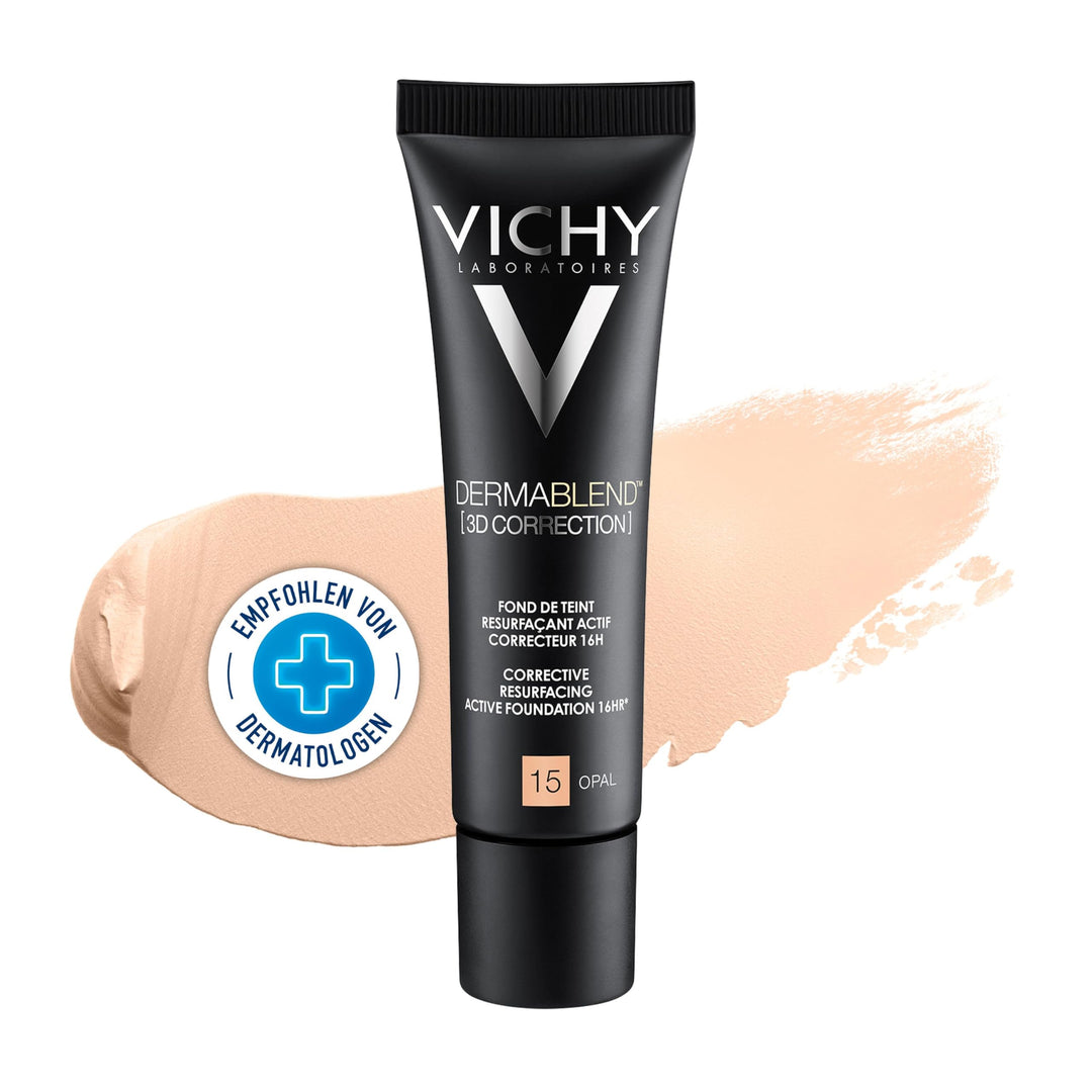 Vichy Dermablend [3D Correction], Teintkorrigierendes Make-up, Foundation bei unreiner und zu Akne n