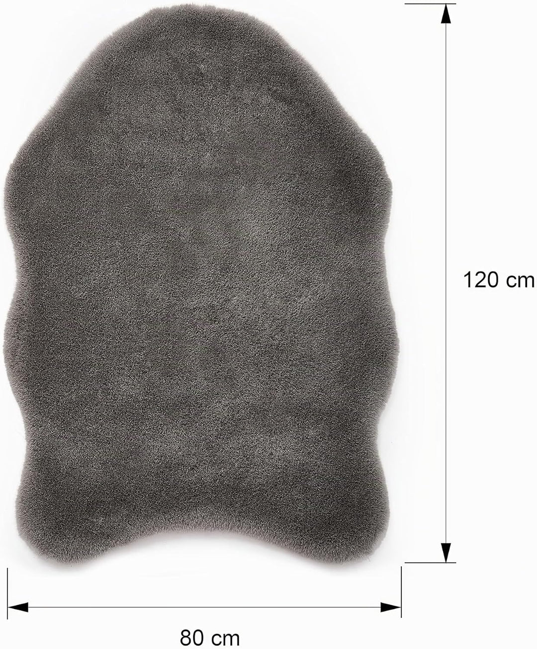 Teppich Wölkchen Fellteppich, Kunstfell Teppich Waschbar, Hasenfell Imitat, Kaninchenfell, Kurzfell