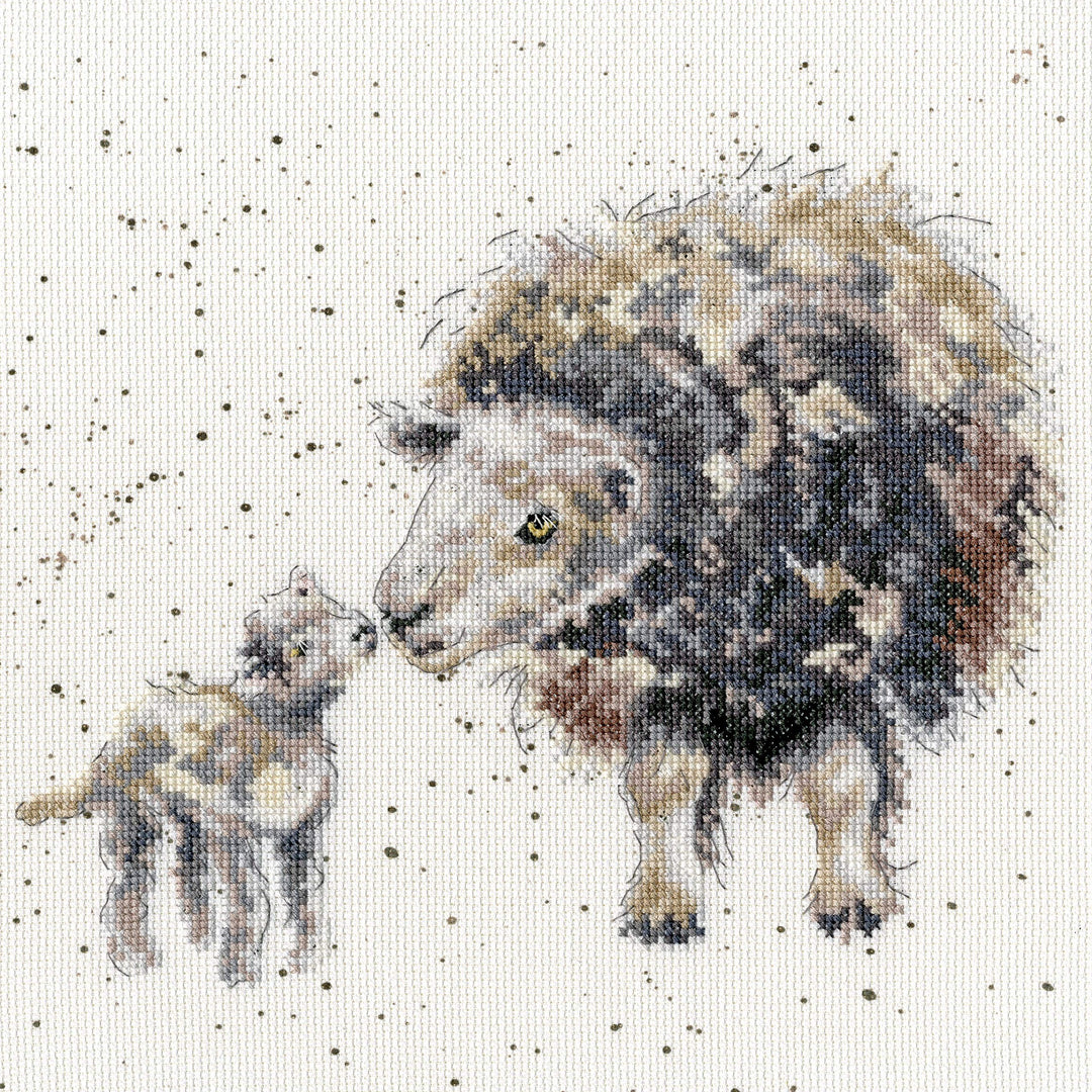 Bothy Threads Kreuzstich-Set Schaflamm, 26x26cm, XHD47, Zählmuster