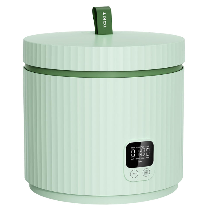 TOKIT Reiskocher Klein Pro 1,5L Mini aber Multifunktionen mit Display-Touch-Taste für 1-3 Personen K