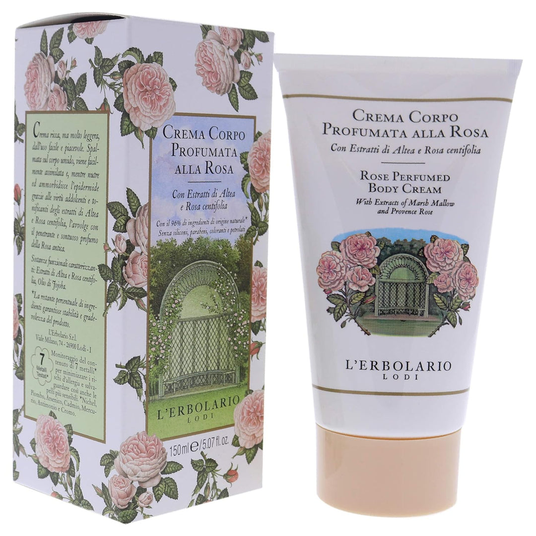 L'Erbolario Rose Körpercreme, 1er Pack (1 x 150 ml)