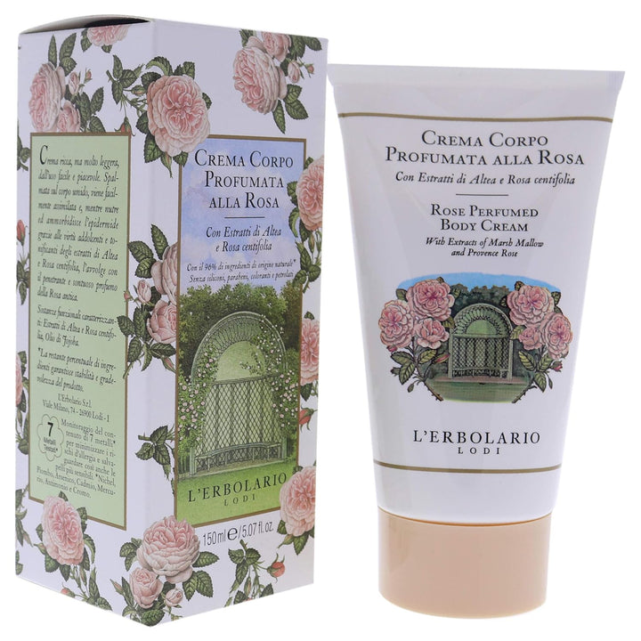 L'Erbolario Rose Körpercreme, 1er Pack (1 x 150 ml)