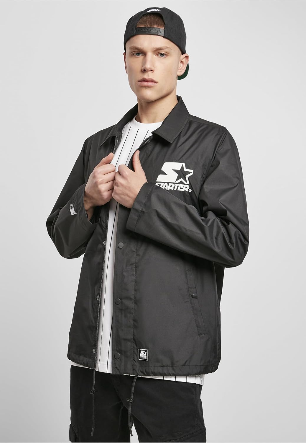 Starter Black Label Herren Starter Coach Jacket Jacke S Schwarz, S Schwarz