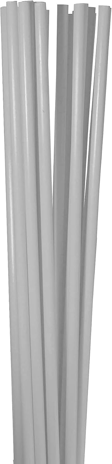 10 sehr stabile Weisse Rankstäbe 200 cm (2 Meter) 7 mm Dm Rundstäbe aus Glasfaser (Fiberglas) Glasfa