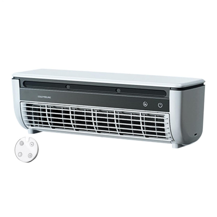 Wandmontierter Klimaanlagenventilator, Kabelloser USB-wiederaufladbarer Luftkühler mit 3 Geschwindig