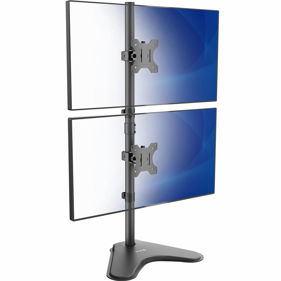 VIVO Stand-V002L Ständer für 2 Bildschirme bis zu 76,2 cm (30 Zoll) vertikal Vertikale Anordnung., V
