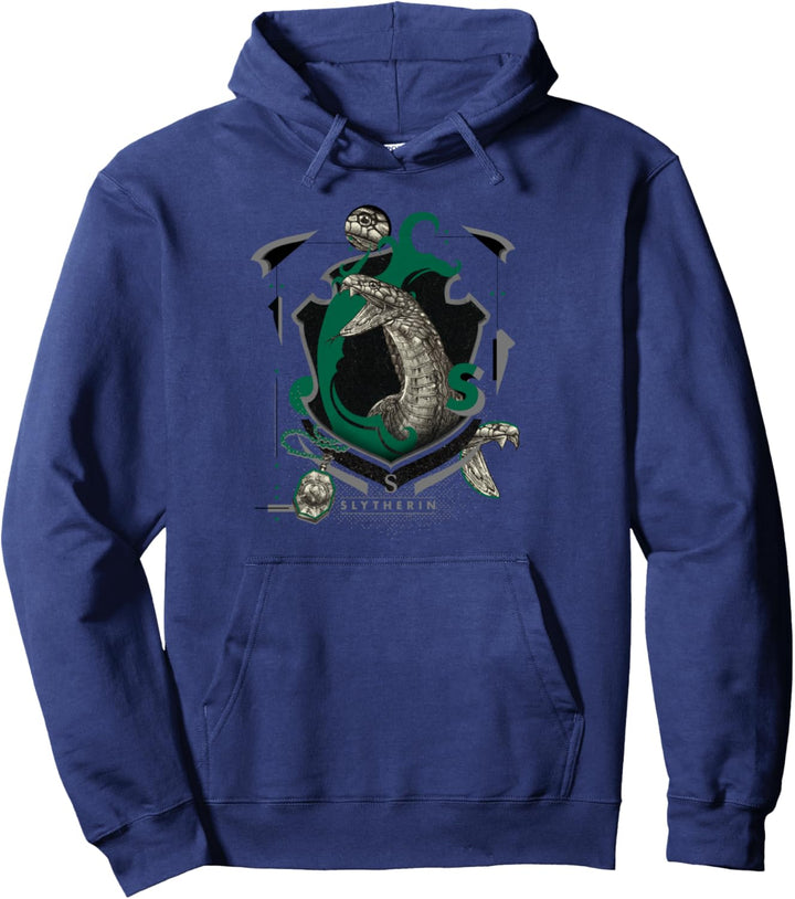 Harry Potter Slytherin Magicial Mischief Level Up Crest Pullover Hoodie