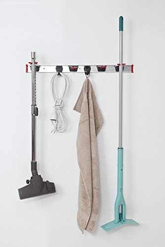BRUNS Gerätehalter - 75cm Gerätehalter-Set - 6 Gerätehalter inklusive 2 Gerätehaken, 1 Führungsschie