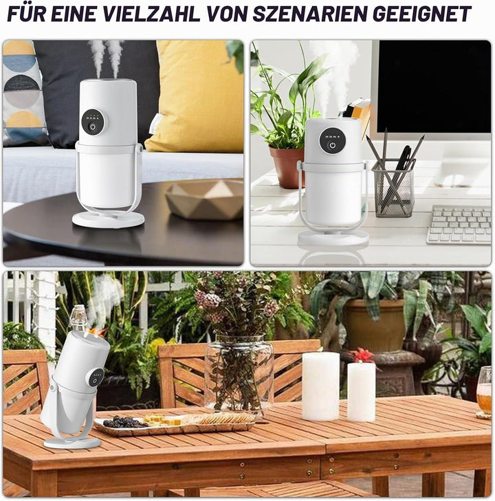 Luftbefeuchter, 280ML Tragbarer Auto Lufterfrischer Diffuser, Persönlicher Desktop Luftbefeuchter fü