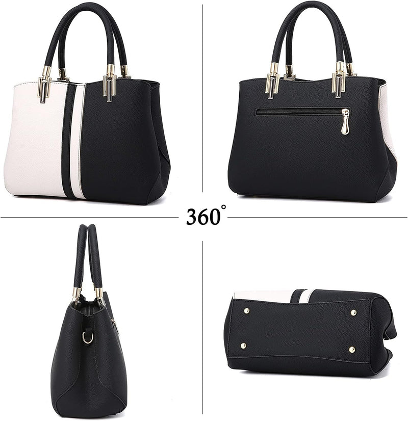 FANDARE Elegante Damen Umhängetaschen Schultertasche Frauen Handtasche PU Leder Wasserdicht für Büro