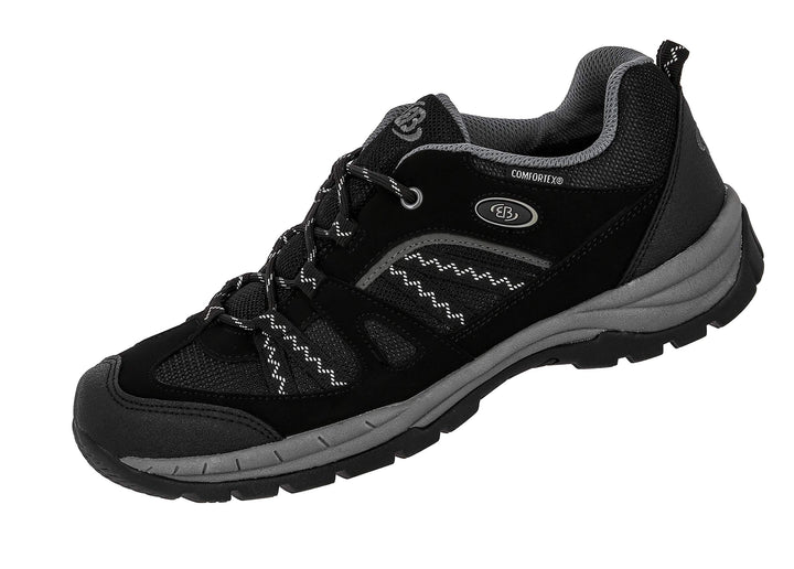 Brütting Unisex Fresno Trekking-& Wanderhalbschuhe 36 EU Schwarz Grau, 36 EU Schwarz Grau