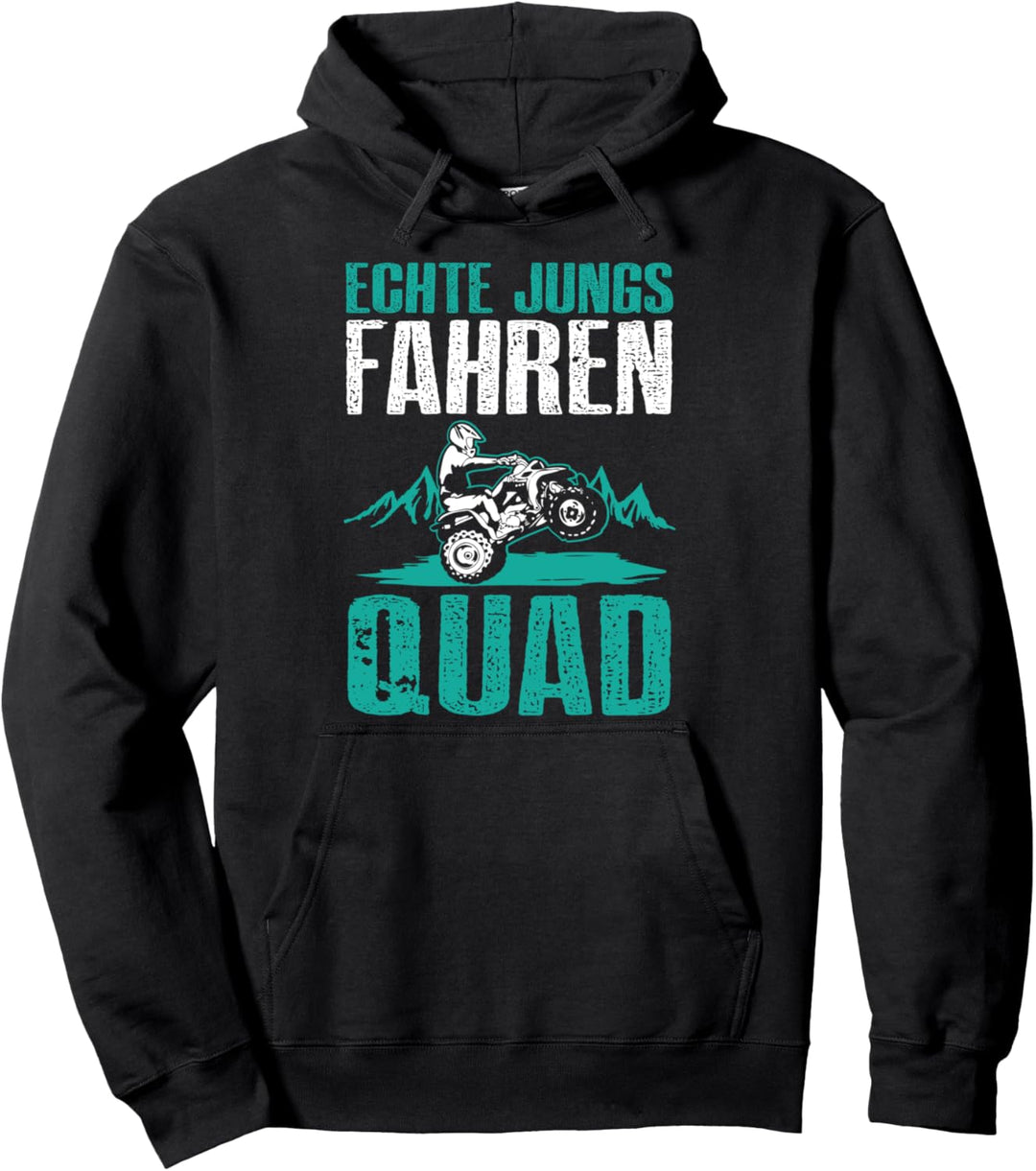 Echte Jungs fahren Quad Berge Quadbike Quadfahrer Lustig Pullover Hoodie