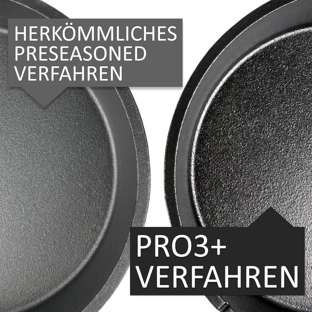BBQ-Toro Ultimate Dutch Oven Pan mit PRO3+ Beschichtung | Gusseisen Kochtopf | 9,5 Liter Gusstopf |