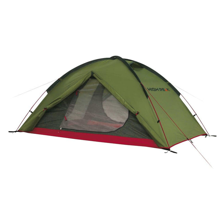 High Peak Kuppelzelt Woodpecker 3, Campingzelt, Trekkingzelt für 3 Personen, 2 Eingänge, Stauraum, D