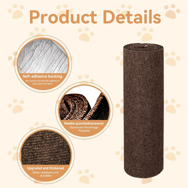 Kratzschutz Sofa Katze, Kratzmatte Selbstklebend für Sofa & Wand, Katzen Kratzbrett, Trimmbarer Schu